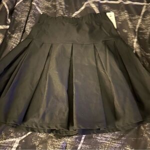 Love Black Pleated Skirt